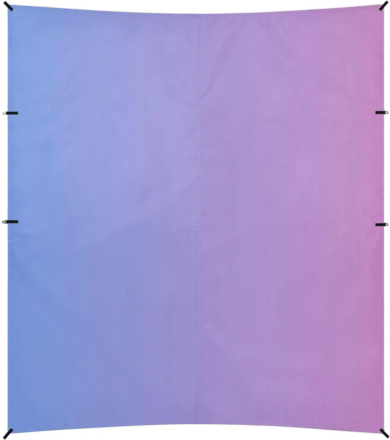 Pink Blue Gradient Beach Canopy UPF50 Easy Setup Large Sun Shelter with Sandbags & Sand Shovel for Camping, Picnics, Backyard & Fishing