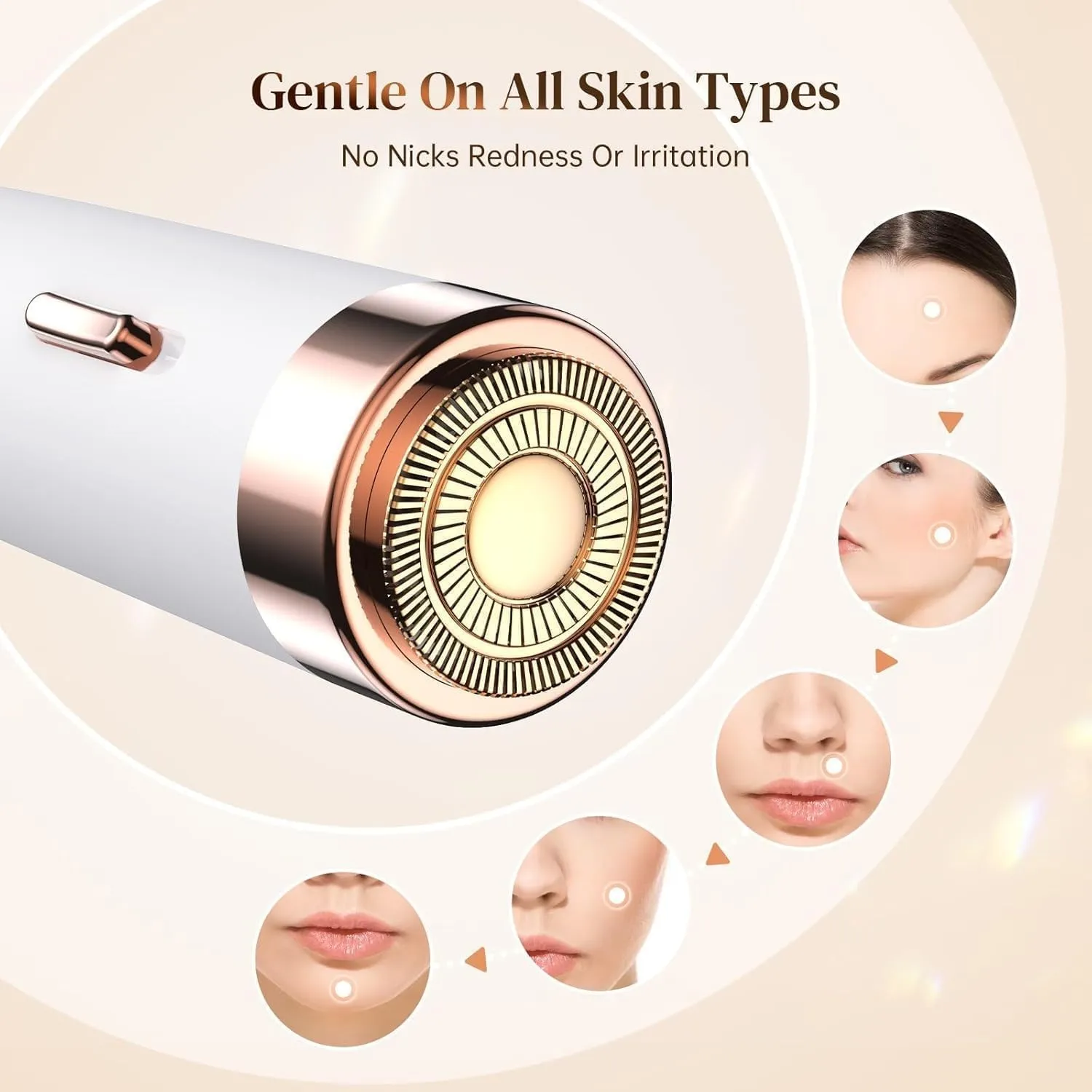 Pluzy Epil Pro 3.0 Women's Face Epilator, Hair Removal for Face, Legs, Underarms (Battery Type)