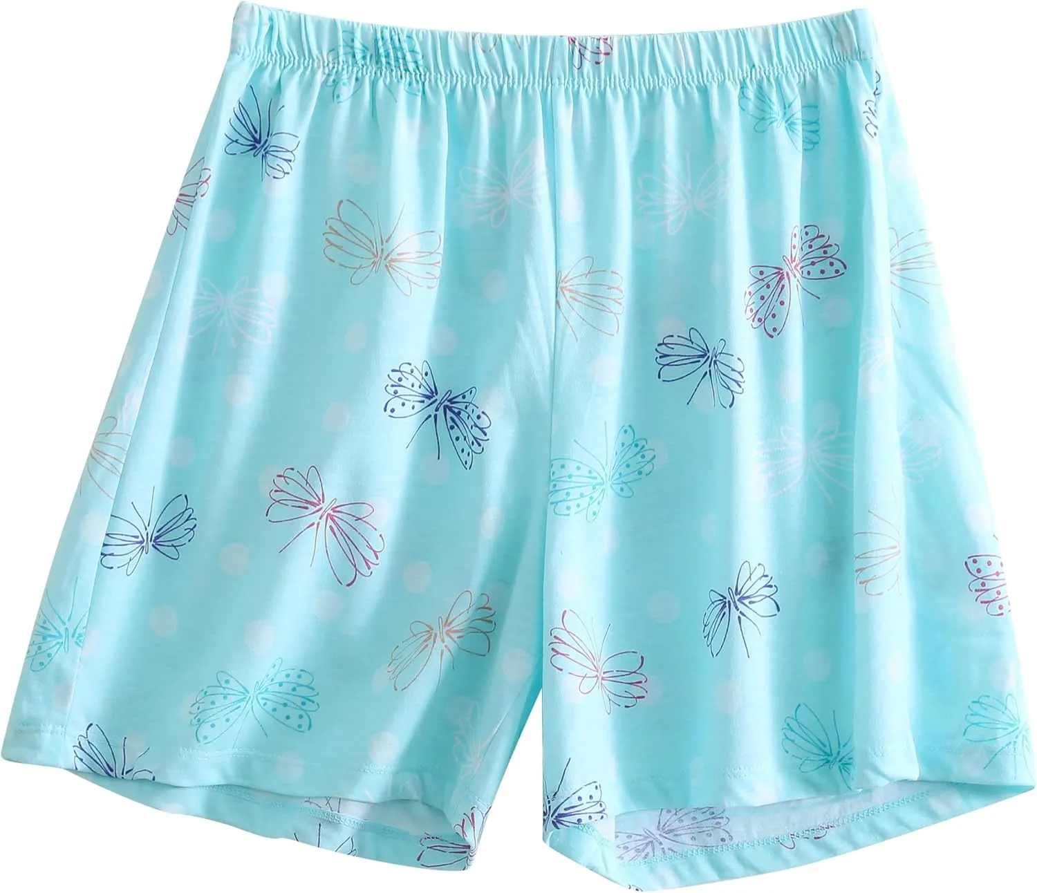PNAEONG 3 Pack: Womens Pajamas Shorts Set Soft Elastic Waist Lounge Shorts Printed PJ Bottoms