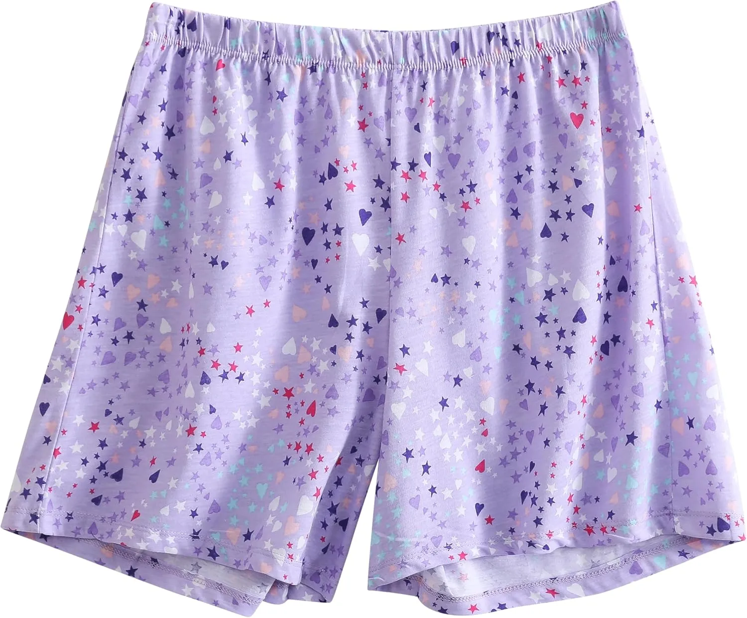 PNAEONG 3 Pack: Womens Pajamas Shorts Set Soft Elastic Waist Lounge Shorts Printed PJ Bottoms