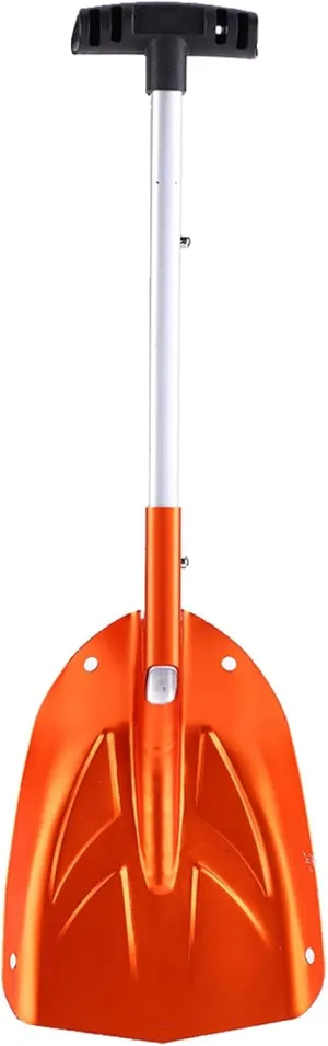 Portable Detachable Telescopic Design for Winter Snow and Ice Removal, Compact and Lightweight Outdoor Tool, Vibrant Orange Color for Easy Visibility