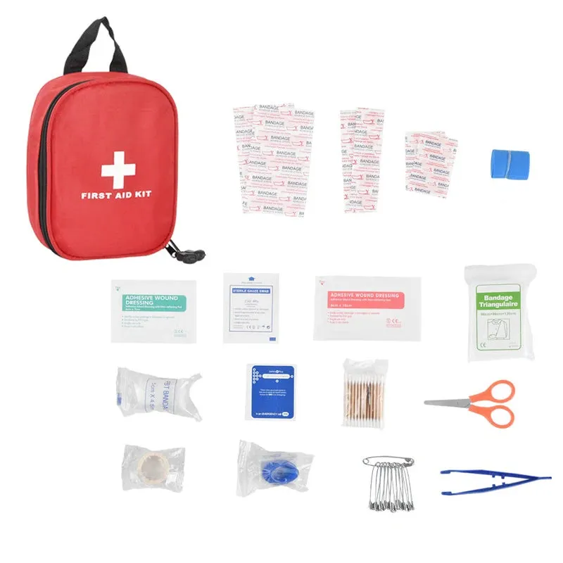 Portable Family First Aid Kit - Essential Outdoor Travel and Camping Emergency Survival Gear