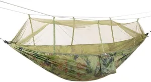 Portable Hammocks 1-2 Person Portable Outdoor Camping Hammock Parachute Fabric Hanging Bed Hunting Sleeping Swing Hamac Hammock for Outdoor(Army Green)