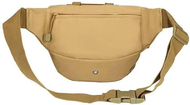 Portable Outdoor Fishing Accessories Kit Riding Waist Bag Mountaineering Adjustable Strap Fanny Pack Running Sports Fit Belt Bag (CP Camouflage)