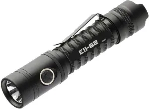 PowerTac E11-G2 Compact LED Flashlight – Extremely Bright 1300 Lumens Perfect for Everyday Carry or Professional Use, Rechargeable Type-C Charging Port, Waterproof, Hands-Free Operation