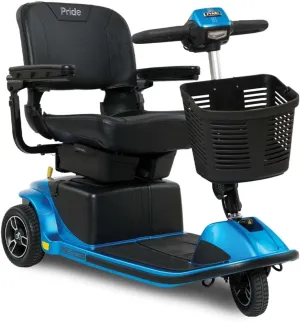 Pride Mobility Revo 2.0 3 Wheel S66 Mobility Scooter, Outdoor 3-Wheel Travel Electric Mobility Scooter for Adults, 400 lbs. WC, Up to 5.2 MPH, 12.8 or 17.4 Miles Range Per Charge