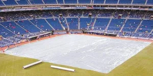 Professional Baseball Field Tarp Covers [175gsm/6.5oz] | 2 (White) (100ft x 100ft)