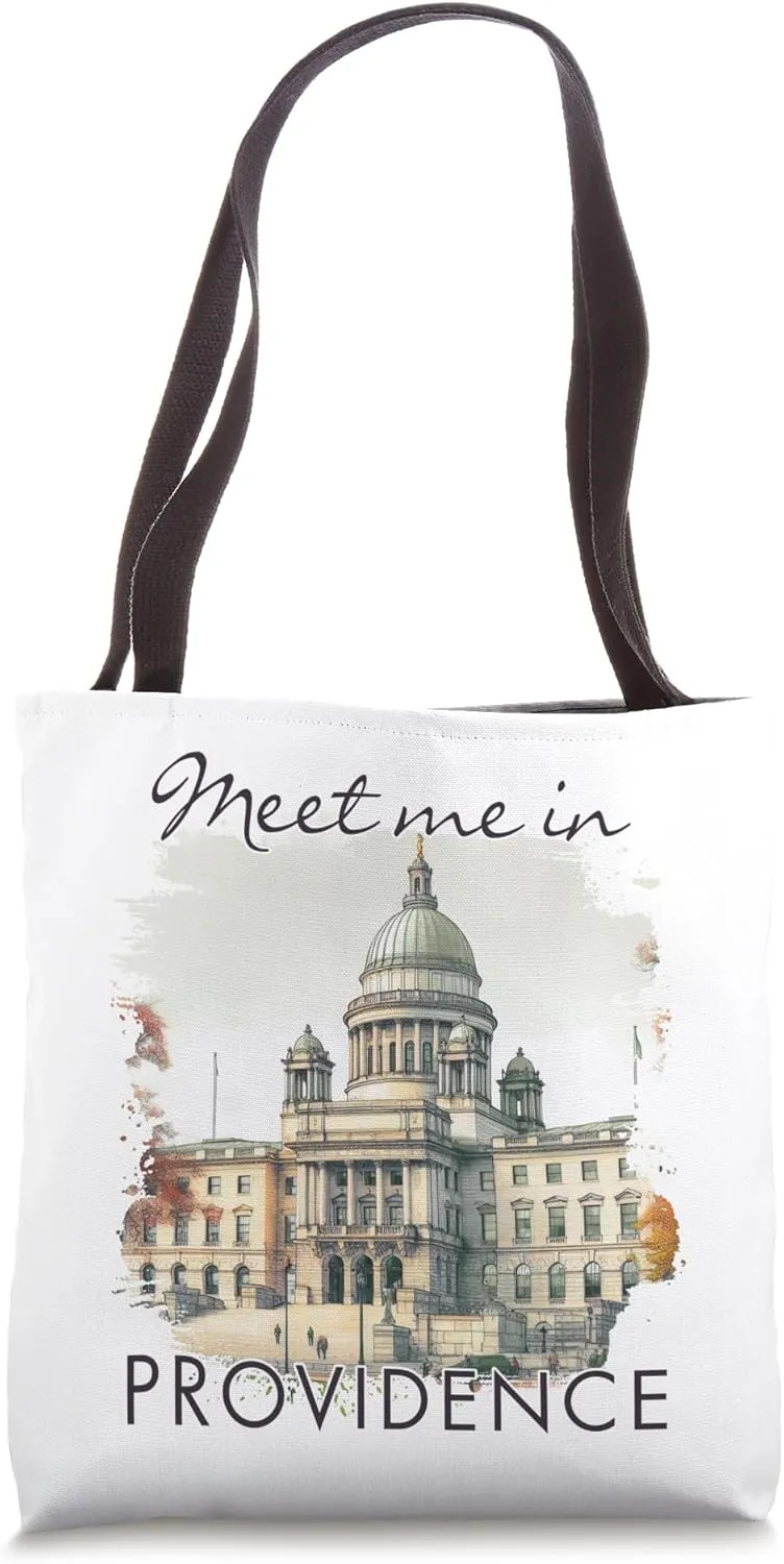 Providence Rhode Island Travel Trip Meet Me In Providence Tote Bag