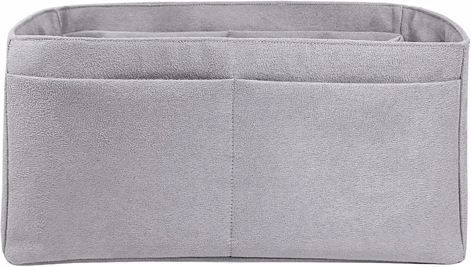 Purse organizer insert for Birkin 30, Bag Handbag, Faux Suede Soft and Smooth Lightweight Fits Perfectly Sturdy Gift Ideas for Women (Gray HBK30N)