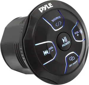 Pyle Amplified Wireless BT Audio Controller - 300 Watt Waterproof Rated Marine Receiver Remote Control for Car, Truck, Boat, 4x4, PowerSport Vehicles, Full Range Stereo Sound Reproduction -PLMRBT20