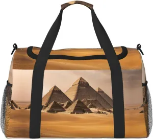 Pyramids of Egypt print Weekender Overnight Carry On Bag Gym Luggage Bag Duffel Bag for Travel Women