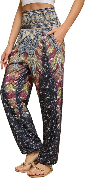 QIANXIZHAN Women's Harem Pants, Joggers Sweatpants Lounge Yoga Boho Clothes with Pockets