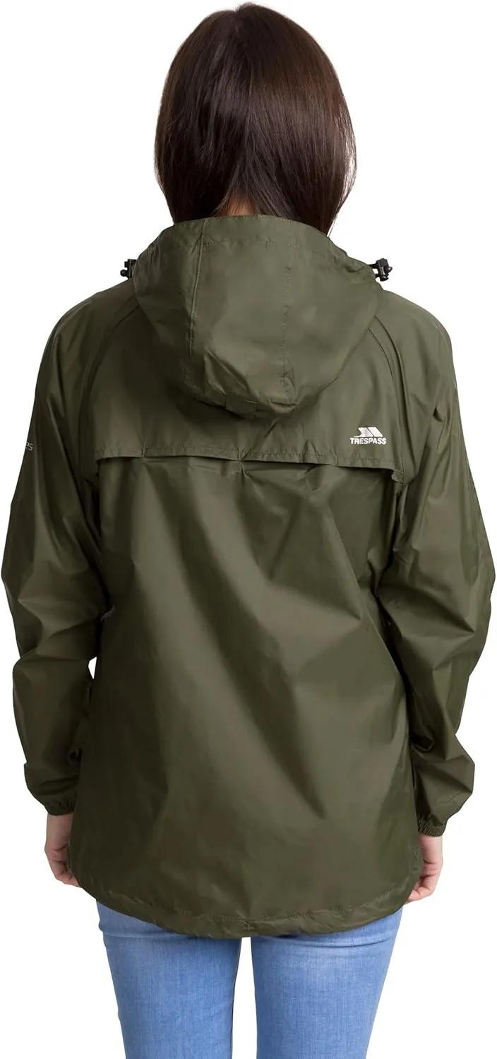 Qikpac Womens Packaway Waterproof Jacket Lightweight Hooded Raincoat