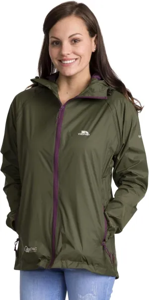 Qikpac Womens Packaway Waterproof Jacket Lightweight Hooded Raincoat