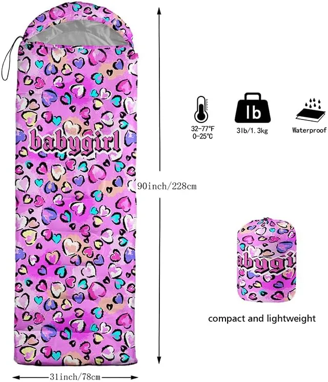 QOOMO Camping Sleeping Bags,3 Season Warm & Cool Weather,Lightweight,Waterproof Sleeping Bags for Adults & Kids,Traveling,and Outdoors,Camping Gear Equipment