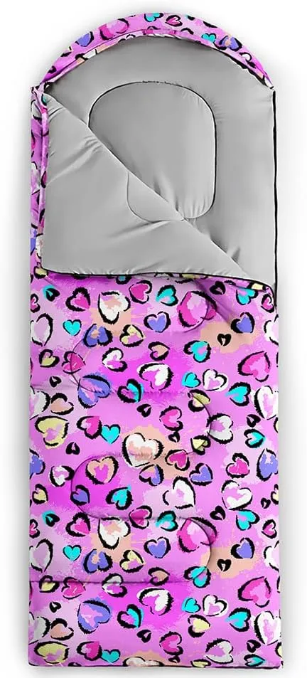 QOOMO Camping Sleeping Bags,3 Season Warm & Cool Weather,Lightweight,Waterproof Sleeping Bags for Adults & Kids,Traveling,and Outdoors,Camping Gear Equipment