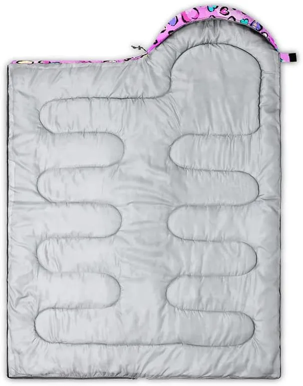 QOOMO Camping Sleeping Bags,3 Season Warm & Cool Weather,Lightweight,Waterproof Sleeping Bags for Adults & Kids,Traveling,and Outdoors,Camping Gear Equipment
