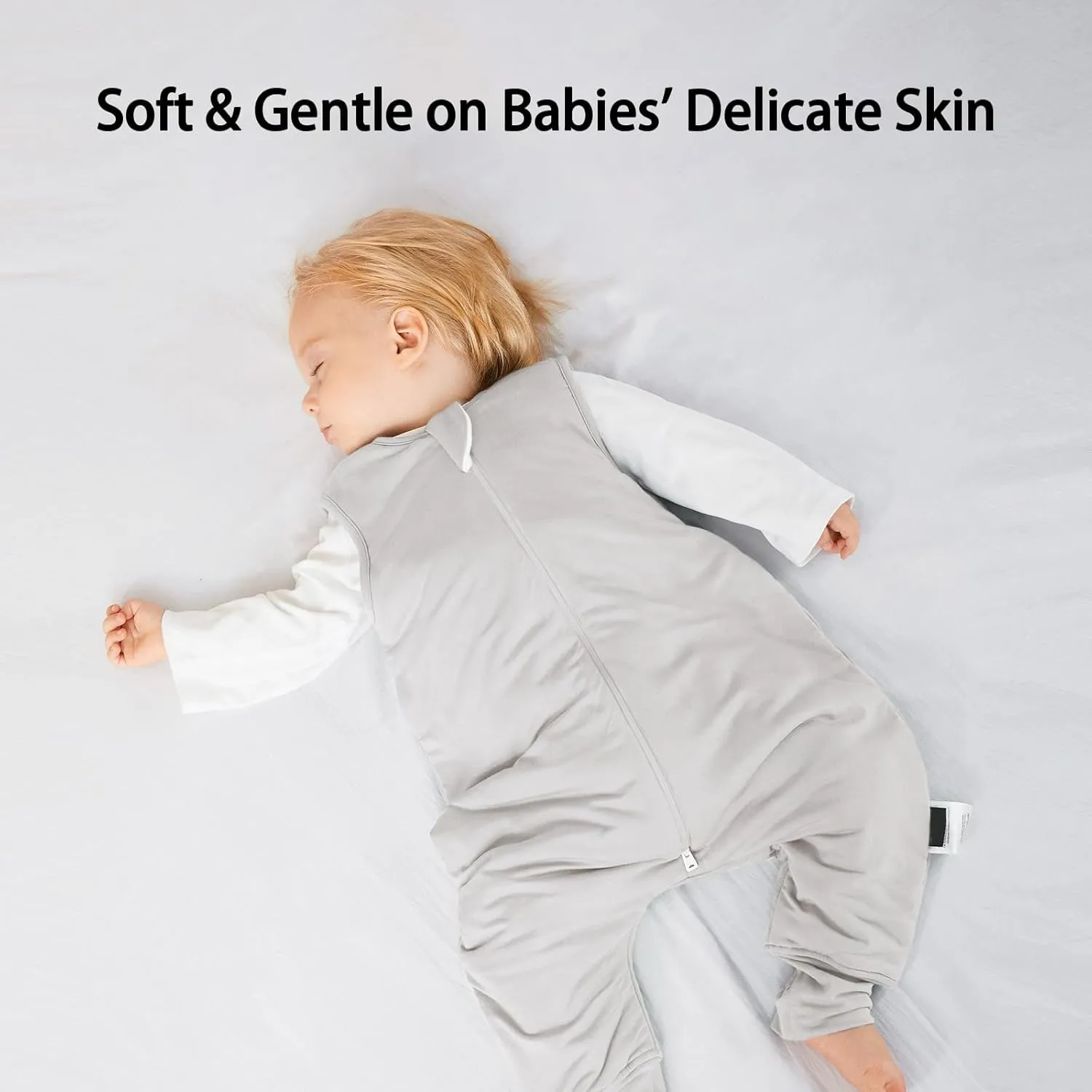 Rayon Made from Bamboo Toddler Sleep Sack with Feet 1.0 Tog Ultra Soft Toddler Sleeping Sack 3t-4t Sleep Bag Walker Quilted Wearable Blanket with Legs 2-Way Zipper Lightweight Extra Long