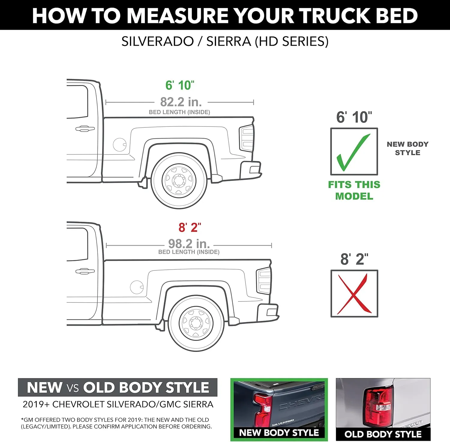 RealTruck TruXedo TruXport Soft Roll Up Truck Bed Tonneau Cover | 273301 | Fits 2020 - 2025 Chevy/GMC Silverado/Sierra 2500/3500HD 6' 10" Bed (82.2")