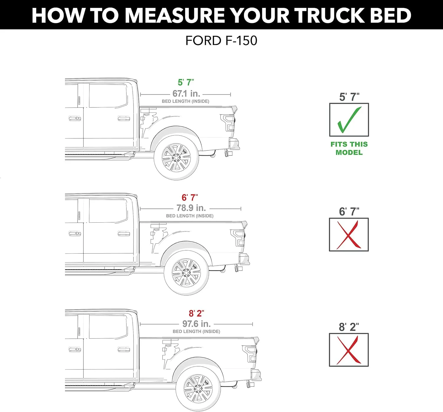 RealTruck TruXedo TruXport Soft Roll Up Truck Bed Tonneau Cover | 297701 | Fits 2015 - 2025 Ford F-150 5' 7" Bed (67.1")