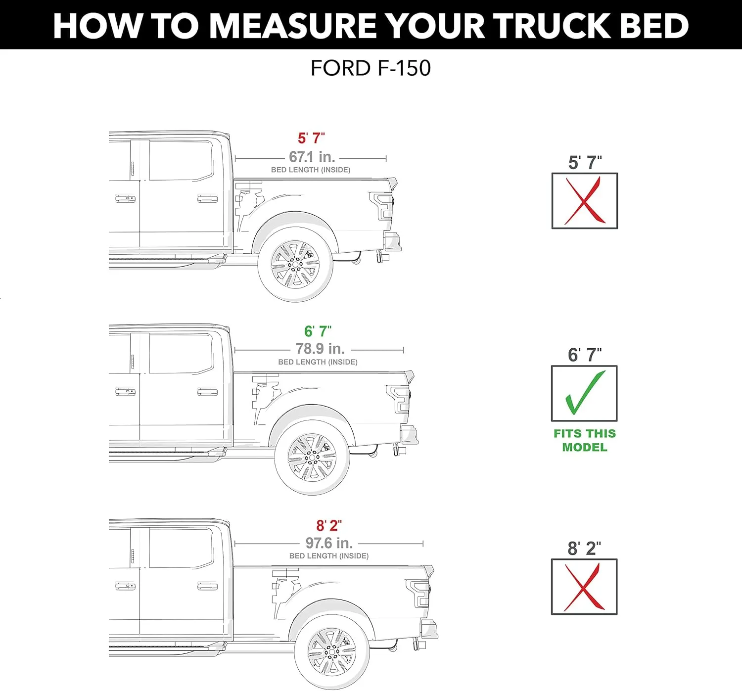 RealTruck TruXedo TruXport Soft Roll Up Truck Bed Tonneau Cover | 298301 | Fits 2015 - 2025 Ford F-150 6' 7" Bed (78.9")