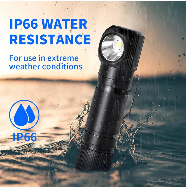 Rechargeable 1000lm LED Headlamp USB-C Magnetic Tail Work Camp Light 3400mAh