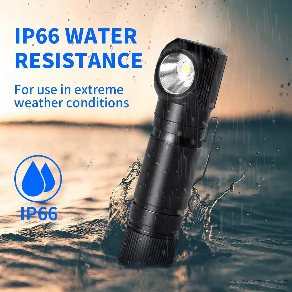 Rechargeable 1000lm LED Headlamp USB-C Magnetic Tail Work Camp Light 3400mAh