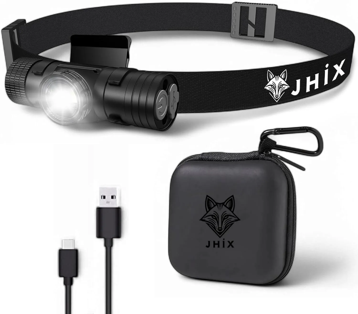 Rechargeable LED Headlamp - 1000 Lumens, USB-C, Utra Durable, Shockproof and Waterproof, Survives 3M Drops, Submersible and Impact-Resistant, Perfect for Camping, Heavy-Duty Work, and Adventure.