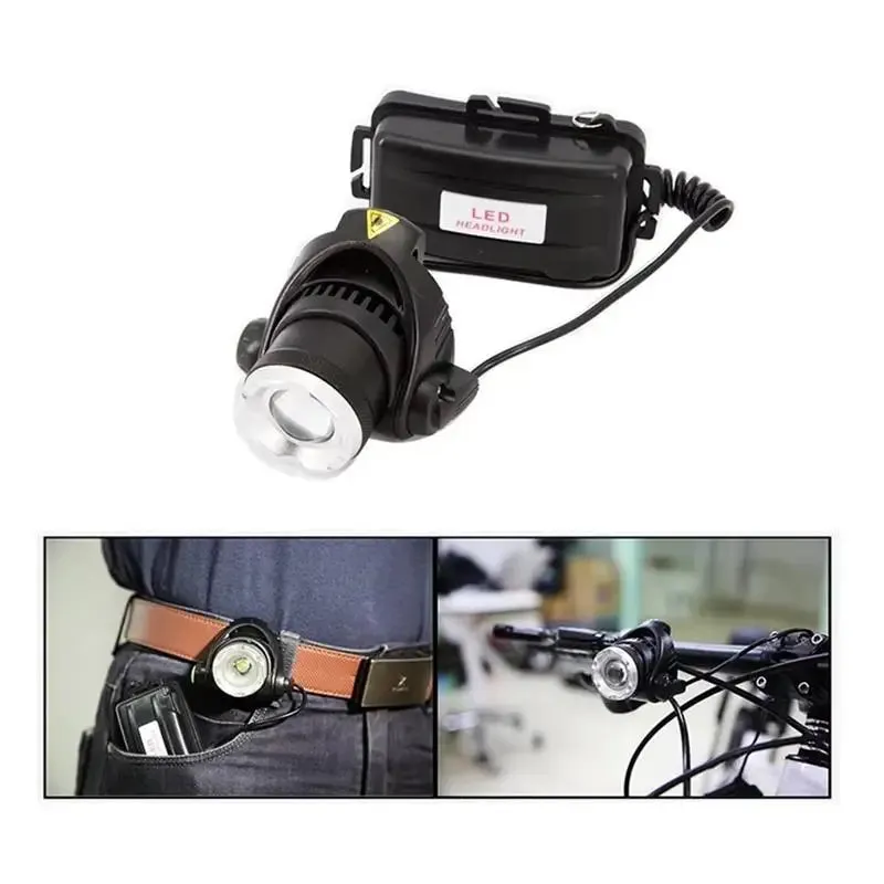 Rechargeable LED Headlamp – Super Bright, Zoomable Fishing & Camping Headlight, Telescopic Zoom