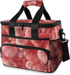 Red Colours Hearts Cooler Bag Insulated Cooler Soft Sided Cooler 24 Can Portable Picnic Bag Large Leakproof Lunch Bag Box for Beach Grocery Camping Travel Car Men Women