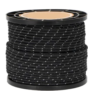 Reflective Paracord Rope, 164 Ft Canopy Wind Rope, 4mm Outdoor Gear Rope, Tent Tarp Rope, Canopy Shelter Rope, Camping Rope, Hiking Paracord, Backpacking Gear Rope, Durable Outdoor Rope