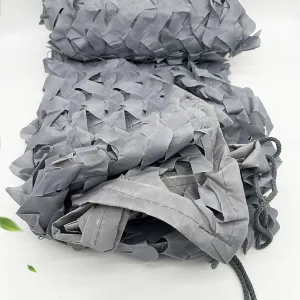 Reinforced Camouflage Net,Military Hunting Camouflage Netting,Outdoor Shade Net,210d Oxford Fabric,Garden Patio Pergola Sunshade Decorative Camo Netting Cover,Lightweight,Grey-9x10m(29.5x32.8ft)