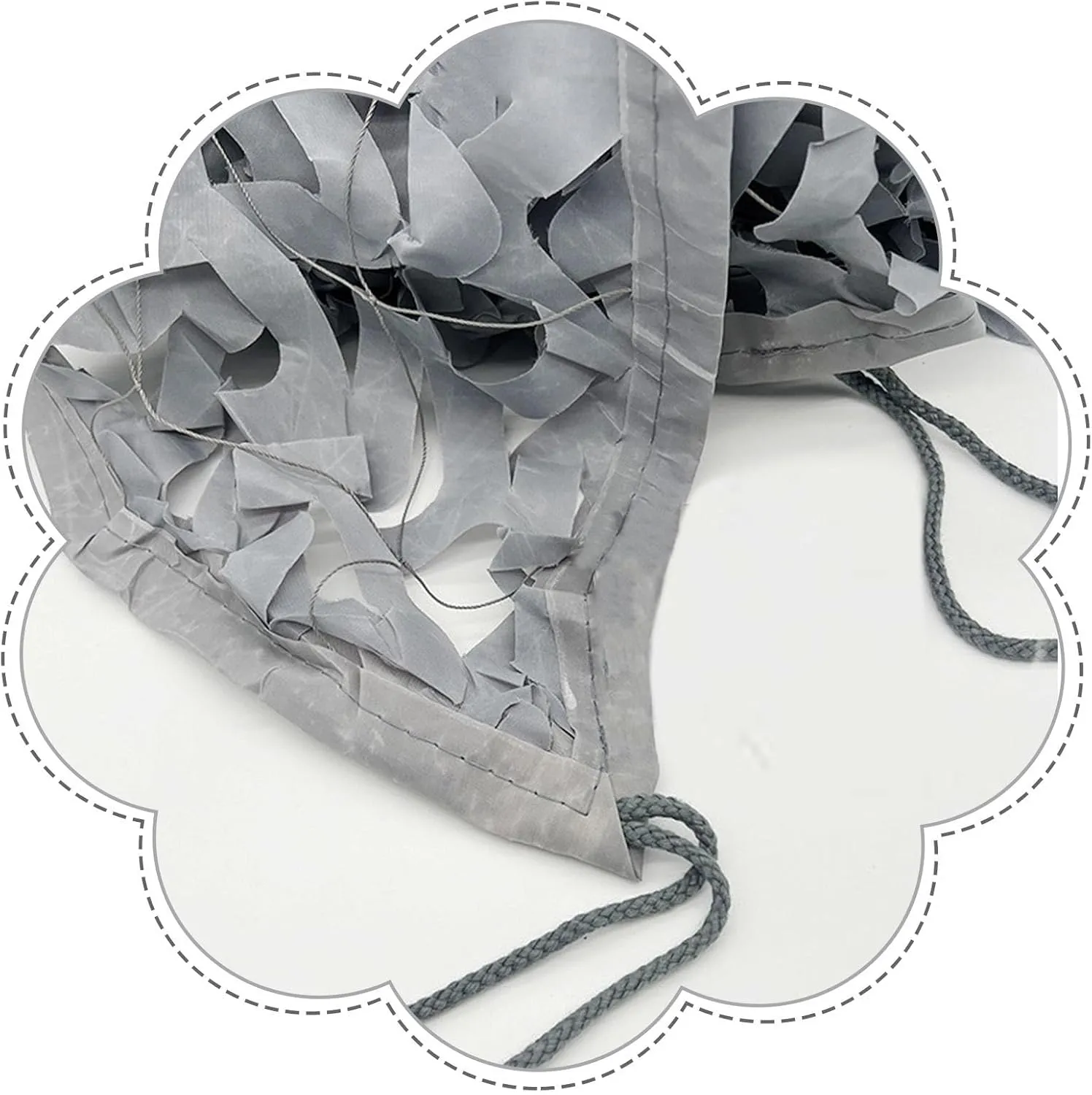 Reinforced Camouflage Net,Military Hunting Camouflage Netting,Outdoor Shade Net,210d Oxford Fabric,Garden Patio Pergola Sunshade Decorative Camo Netting Cover,Lightweight,Grey-9x10m(29.5x32.8ft)