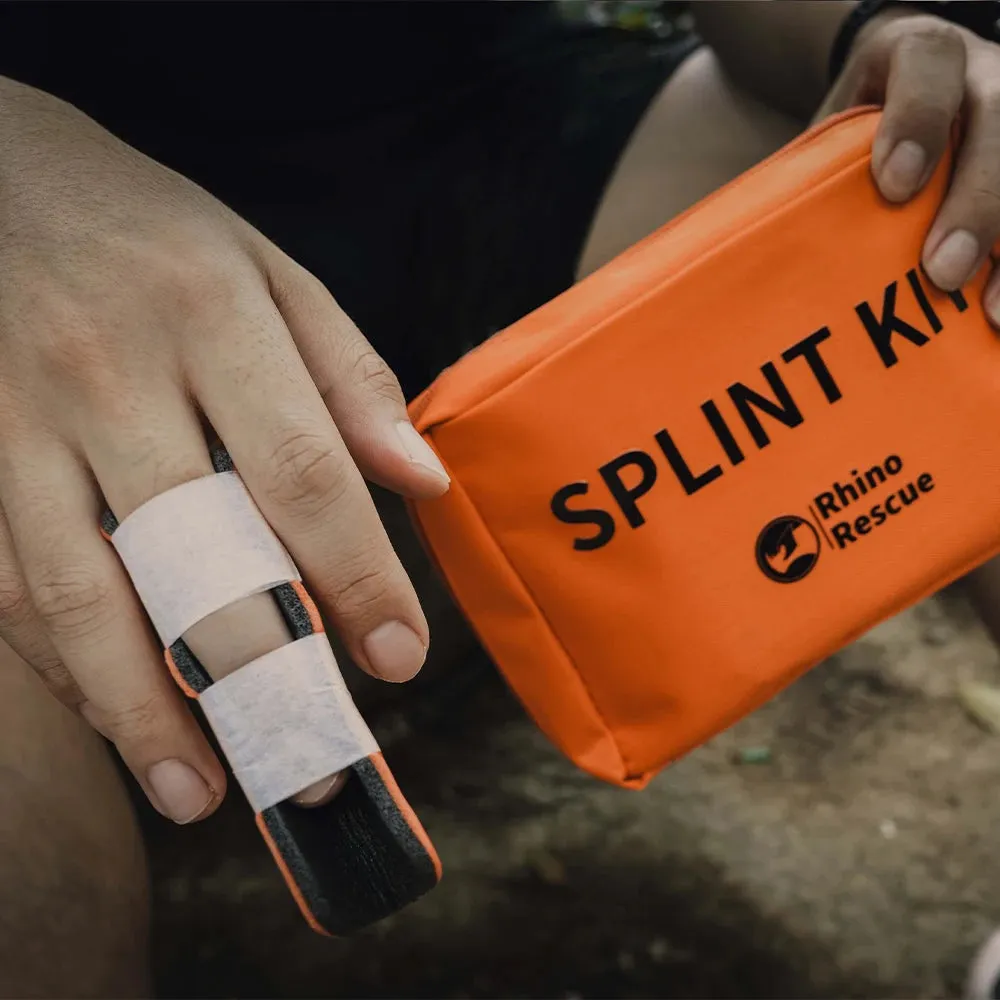 RHINO RESCUE Tactical Splint Kit Reusable First Aid Immobiliser for Field & Survival Use