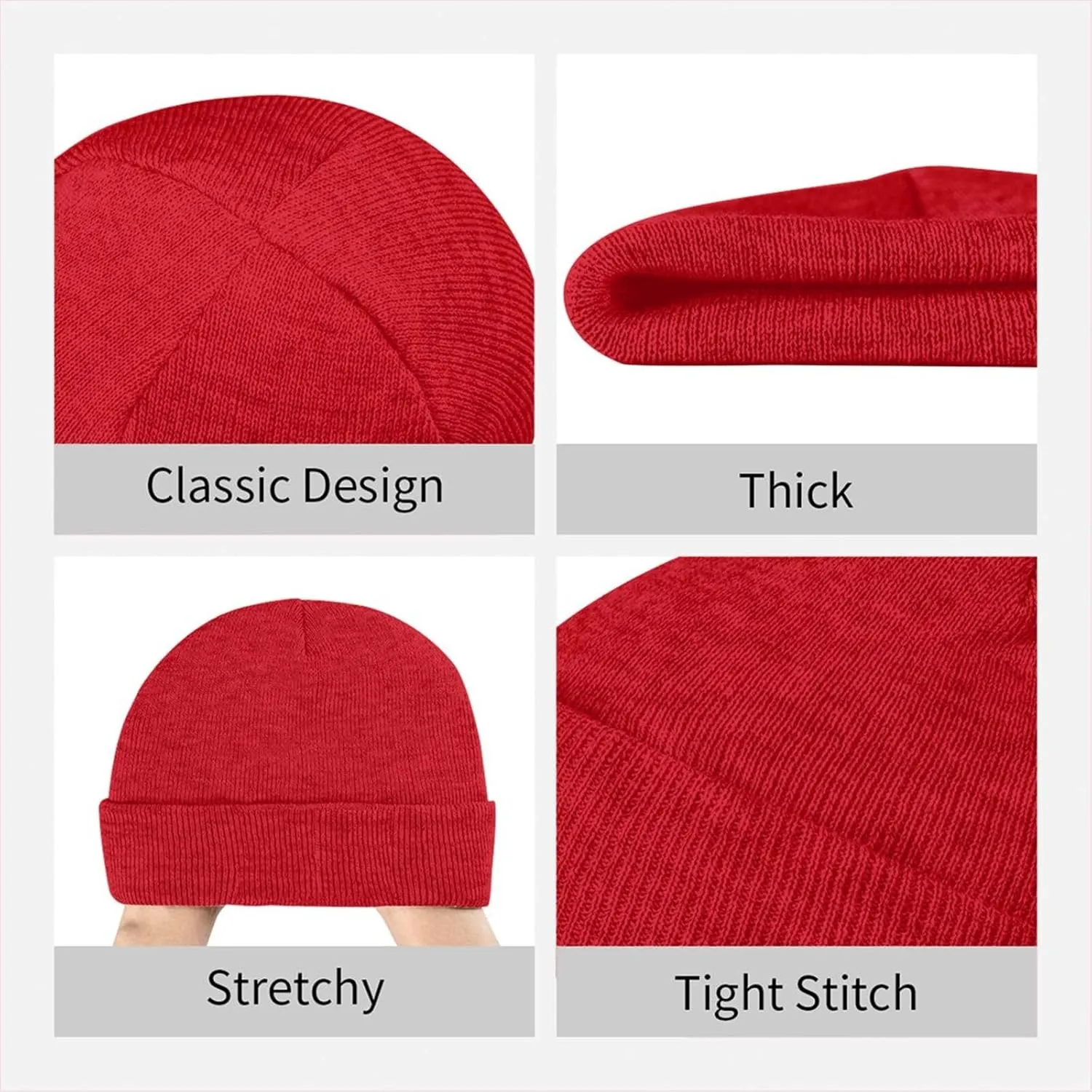 Rionegro Águilas Knit Hat Cap Skull Cap Beanie Hat Warm Cap Red Hat for Men Women