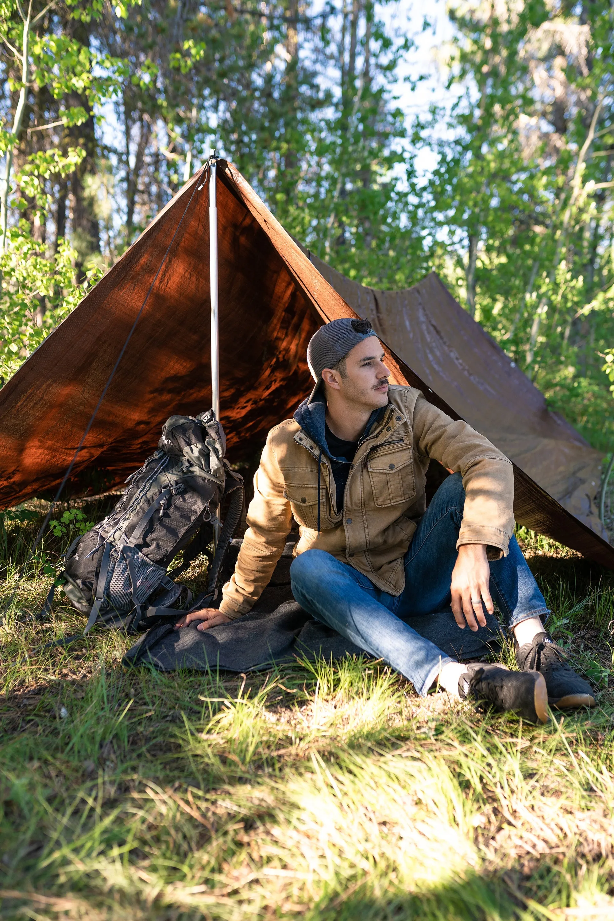 Rip Stop Tarp - 16 Ft X 20 Ft - Brown - Standard Duty
