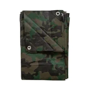 Rip Stop Tarp - 8 Ft X 10 Ft - Woodland Camo