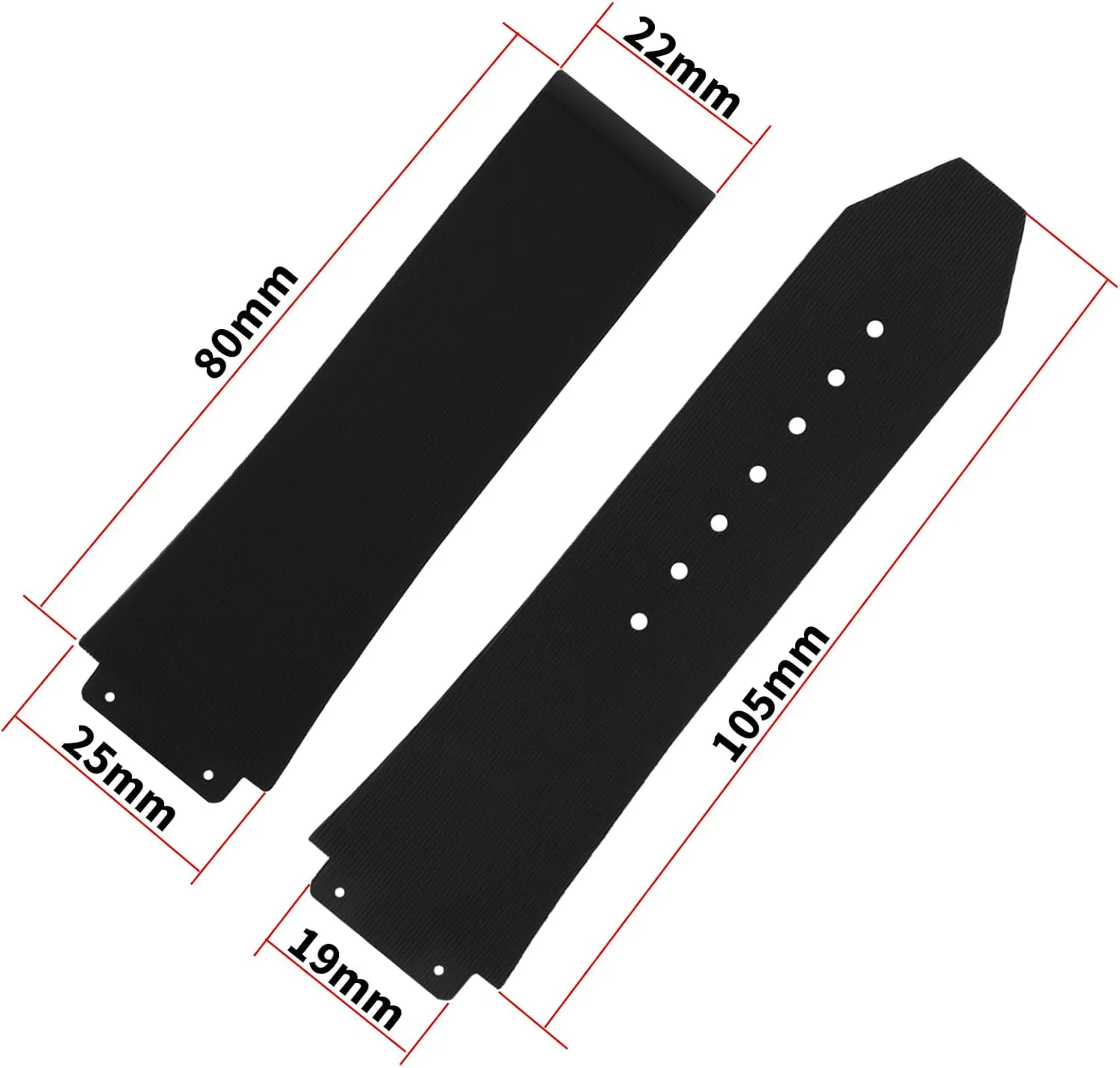 Rubber Watch Band replacement for Hublot Silicone Strap Wirstband accessories for Men and Women