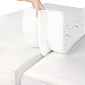 Ruili Bed Bridge Twin to King Converter Kit - Mattress Connector with Strap - Extra Wide Soft Bed Gap Filler - Adjustable Comfortable Connector - Storage Bag Included (Bamboo Viscose)