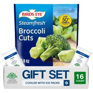 Salutem Vita – Steamable Frozen Broccoli Cuts, Vegetable, 10.8 oz, Gift Set – Pack of 16