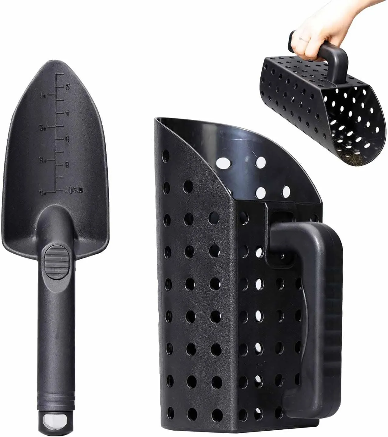 Sand Scoop & Shovel Tool Set, 2025 New Sand Sifter for The Beach, Heavy Duty Treasure Hunting & Digging Tool — Metal Detectors Accessories, Sturdy & Durable, Lightweight, Summer Gift (1PCS)
