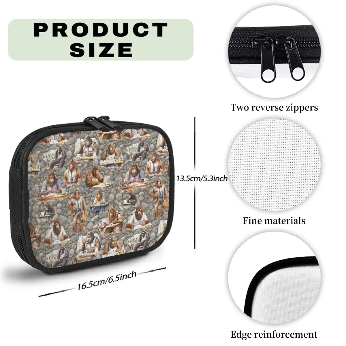 Sasquatch/Bigfoot Themed Travel Medicine Kit, First Aid Kit