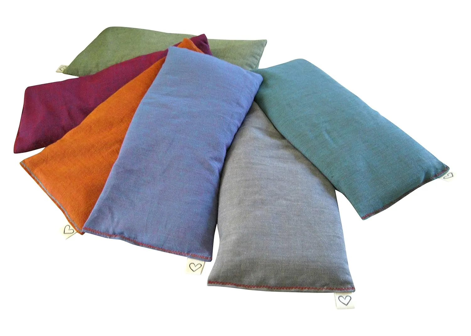SCENTED Lavender Flax Seed Eye Pillow - 4 x 8.5 - Soft & Soothing Cotton - Naturally Calming Colors - gray charcoal