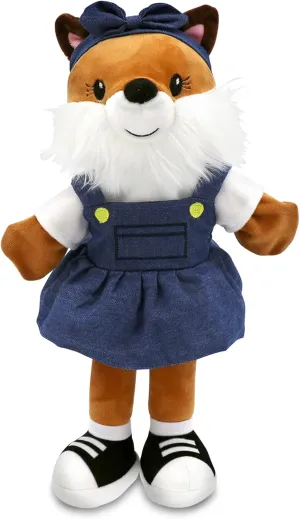 Sharewood Forest Friends Fiona The Fox Hand Puppet - Stuffed Animal for Toddlers, Kids, Teachers, Daycare & School - Perfect for Puppet Theatre and Creative Play