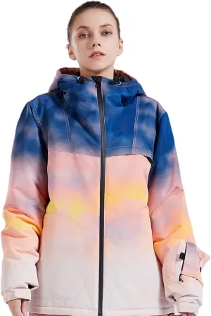 Ski Jacket Women Waterproof Winter Snow Coats With Hooded Skiing Snowboard Jacket Windproof