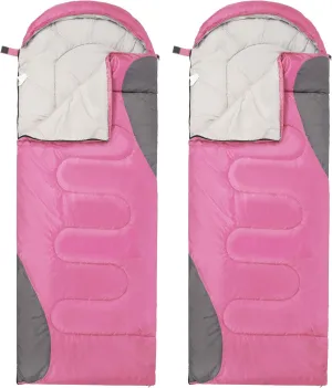 Sleeping Bag for Adults Teens Kids Cold Warm Weather, Portable Waterproof & Lightweight, Compact with Compression Sack, for 3-4 Seasons Camping, Backpacking, Hiking, Travel, Indoors Outdoors