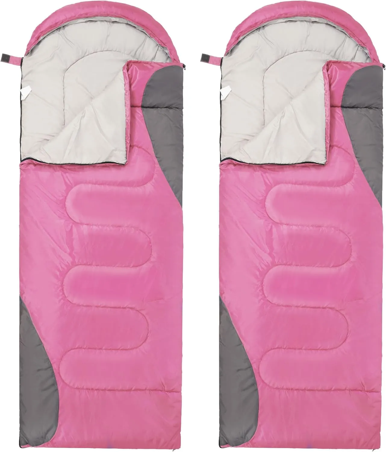 Sleeping Bag for Adults Teens Kids Cold Warm Weather, Portable Waterproof & Lightweight, Compact with Compression Sack, for 3-4 Seasons Camping, Backpacking, Hiking, Travel, Indoors Outdoors