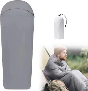 Sleeping Bag for Camping, Lightweight Sleeping Bag Liner, Adult Sleep Sack & Travel Sleep Sack, Travel Sheets & Camping Sheet for Backpacking, Hotel, Hostels, Comfy & Easy Care