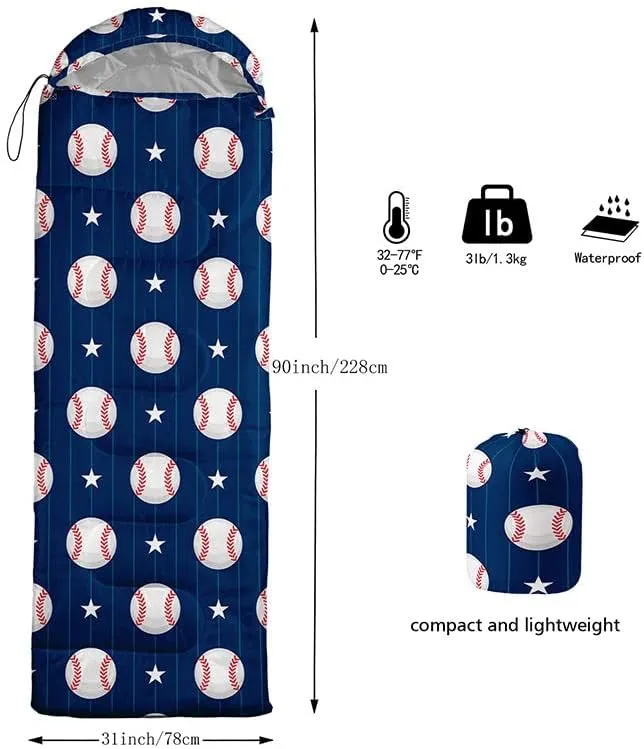 Sleeping Bag for Kids Adults,Brown Giraffe Fur Pattern-Lightweight Warm Portable Outdoor Indoor-Waterproof Cold Weather Resistant Sleeping Bag for Camping Hiking
