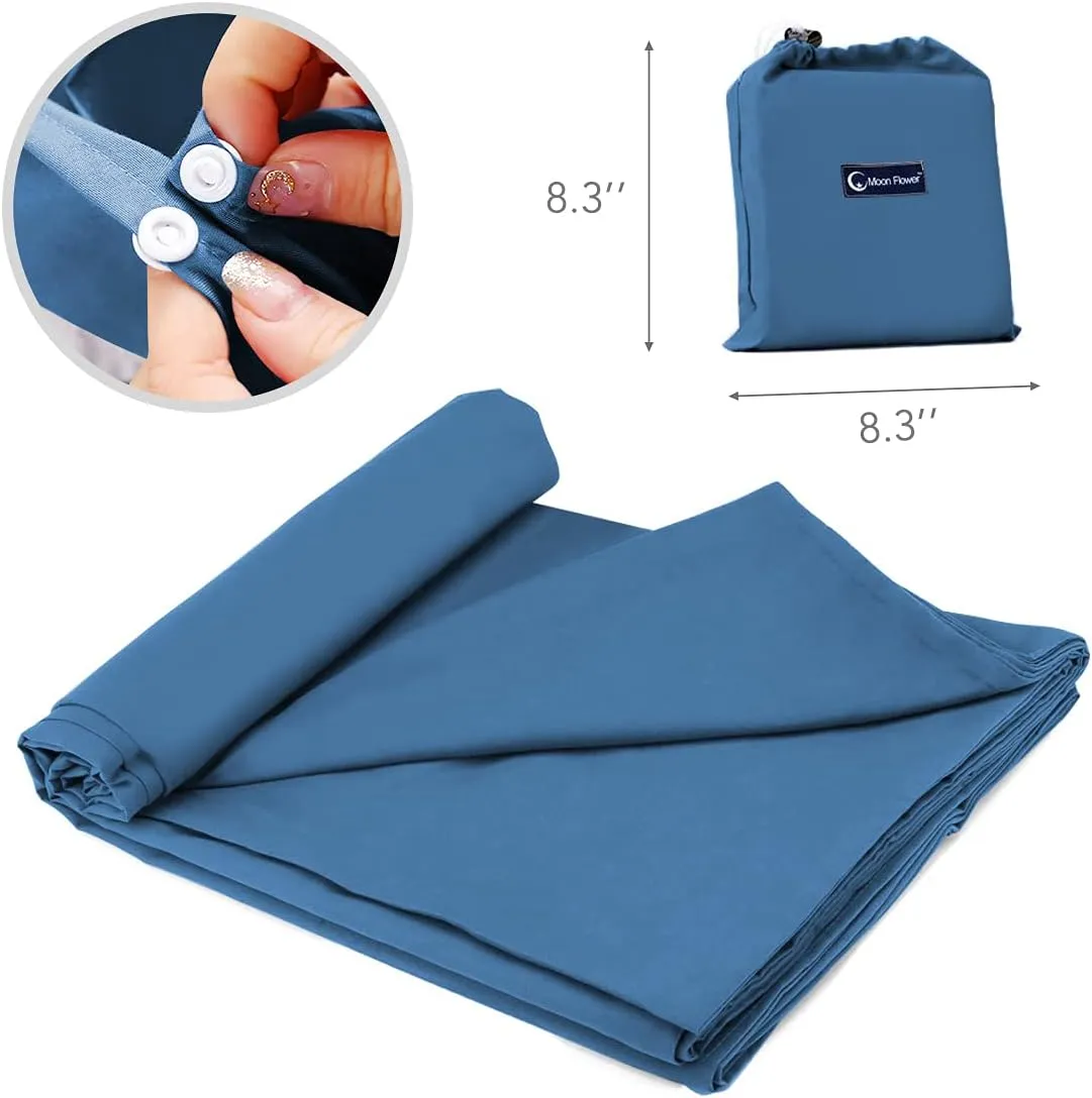 Sleeping Bag Liner Travel Camping Sheet, Lightweight Portable Sleeping Sheets for Outdoor Travel Backpacking Hiking Picnics Hotels
